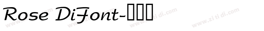 Rose DiFont字体转换